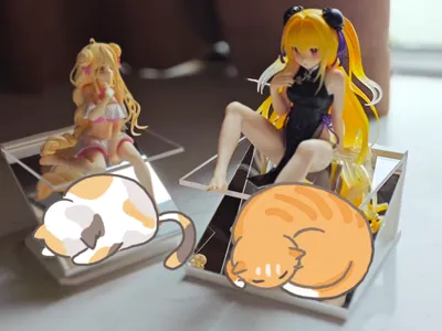 Figure Mirror Display Stand, Figure Holder