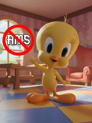 Accesorio para impresora 3D: Tweety Bird 20 cm Multi-Part Model No AMS — vista de referencia 2