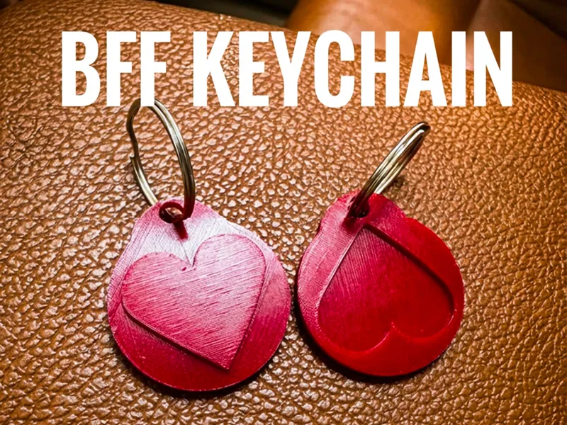BFF KEYCHAIN | Interlocking Hearts