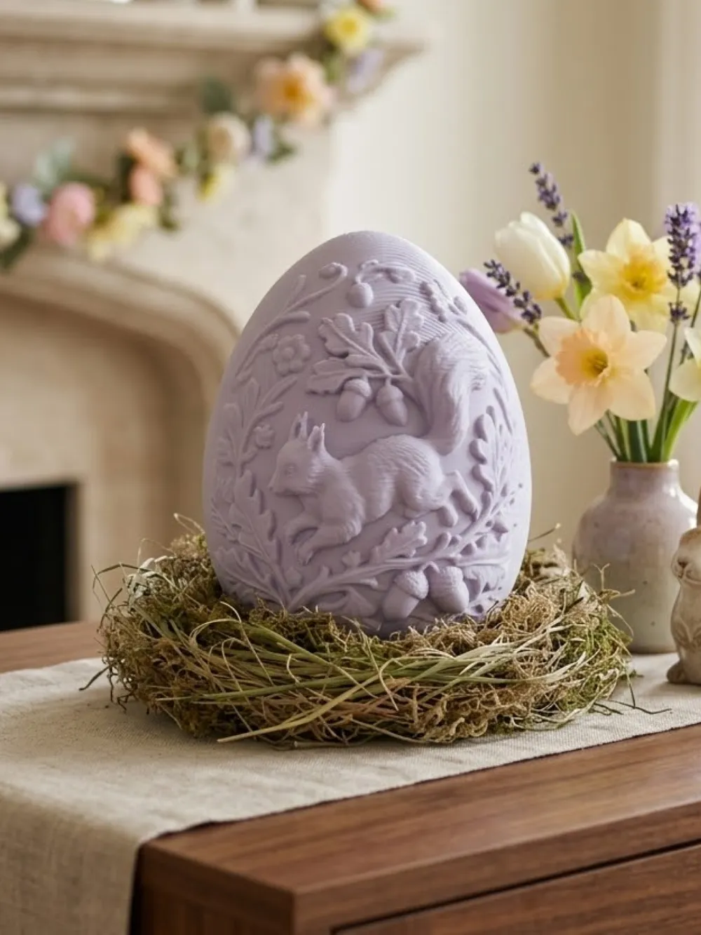 Easter Egg Box with Squirrel Relief - Free 3D Print Model - MakerWorld
