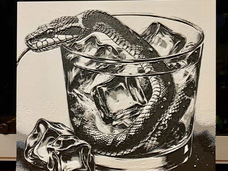 Hueforge Whiskey & Snake