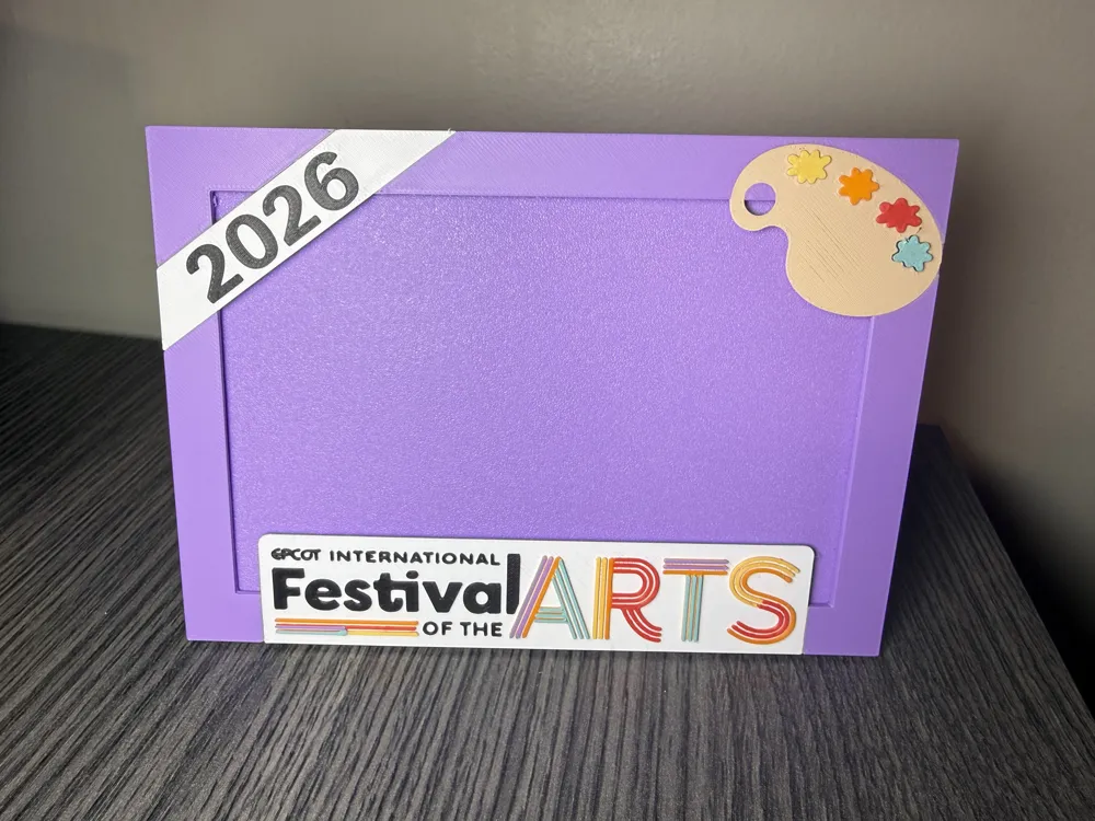 EPCOT Festival of The Arts - 4x6 Picture Frame - Free 3D Print Model ...