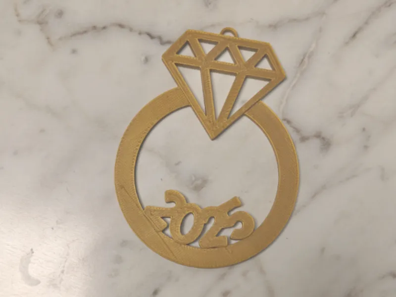 2025 Engagement ornament
