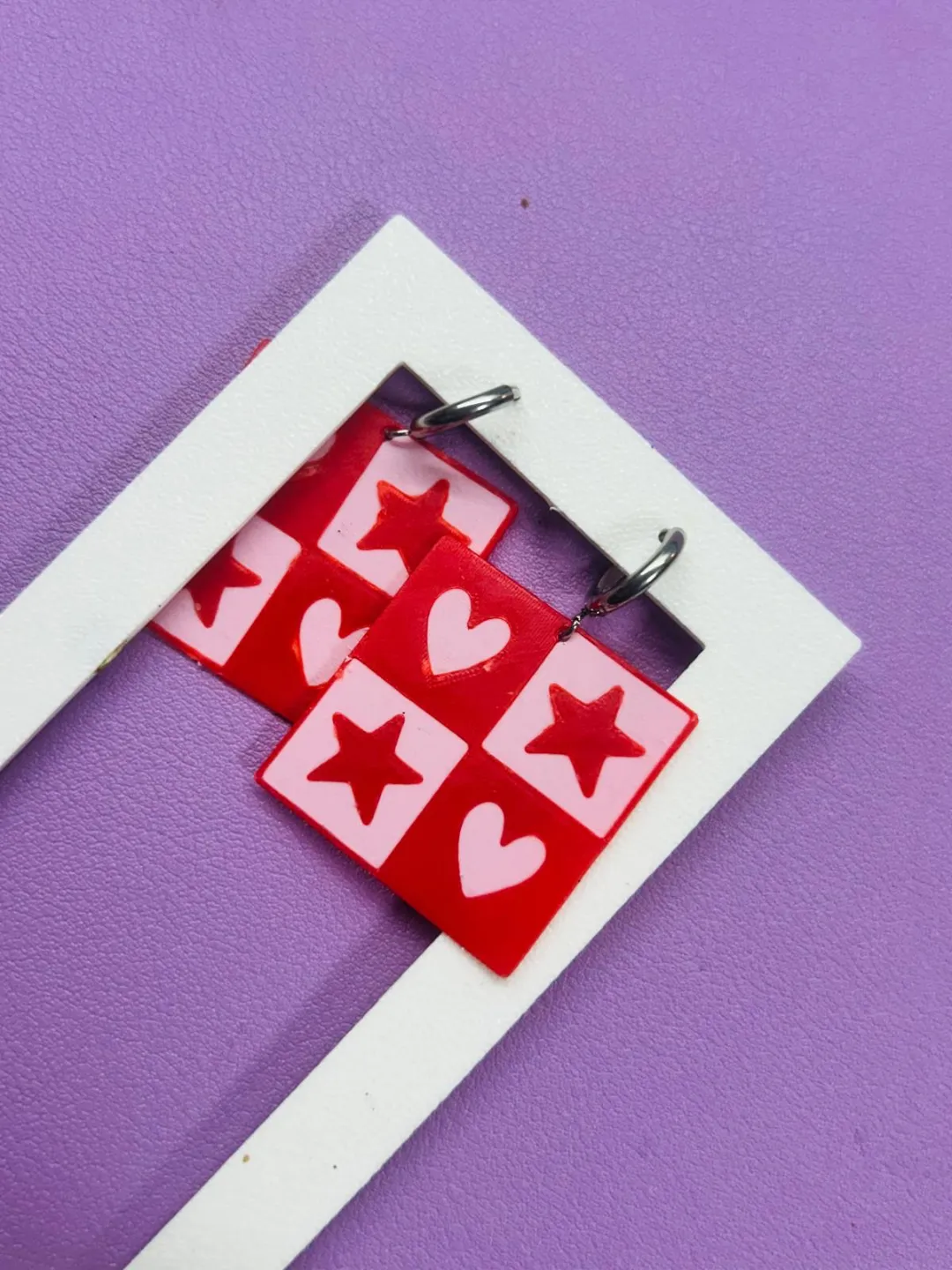 Pendientes corazones y estrellas view 2
