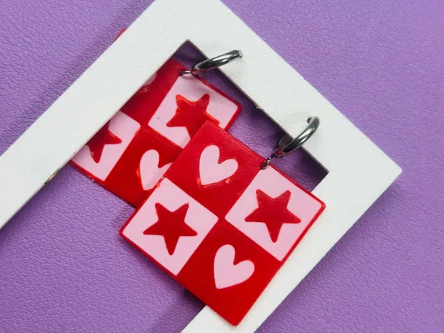 Pendientes corazones y estrellas
