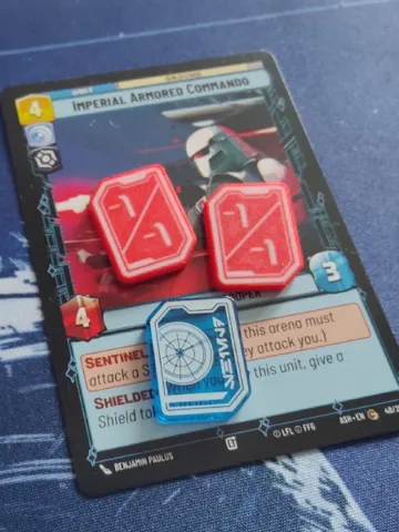 Letrero o emblema decorativo: Star Wars Unlimited: Weakness Tokens — vista de referencia 2