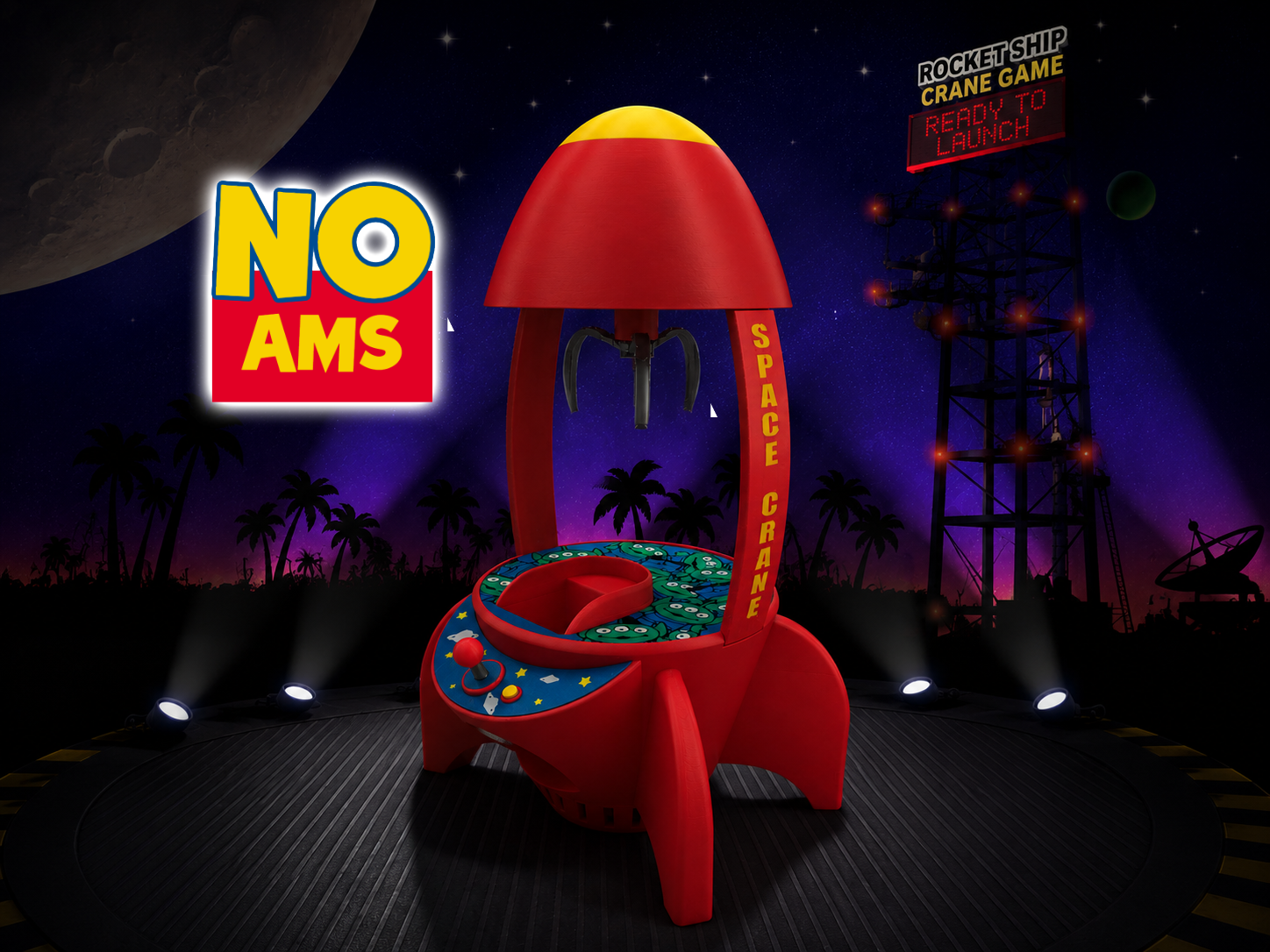 Pizza Planet Space Crane - Toy Story Claw Machine