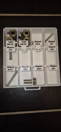 0.12mm layer, 2 walls, 15% infill, without Magnet 