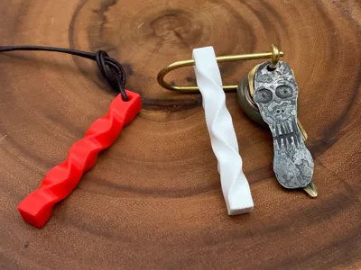 River Twist Keychain / Pendant