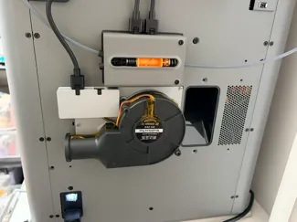 总厚度仅4厘米 [P2S|X2D专用外排] 侧面排气 自制风扇架 适用于官方替换背板和风扇套件