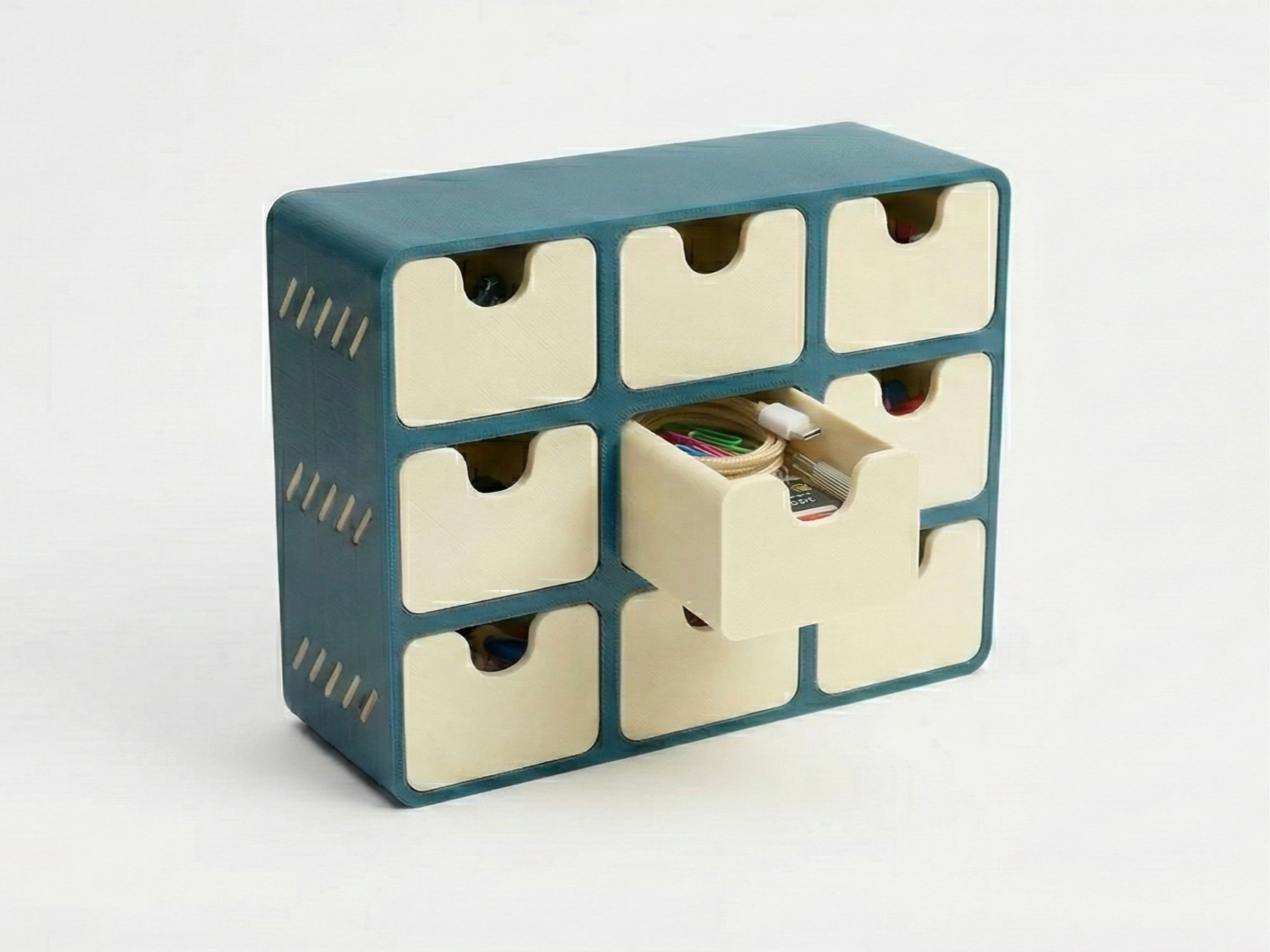 Compact 9-Drawer Grid Organizer