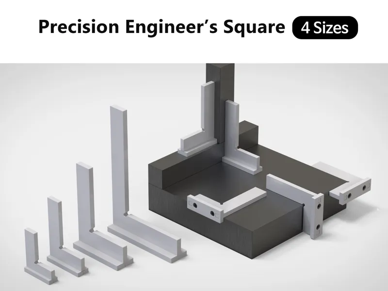 Precision 90° Engineer's Square (4 Sizes Included)