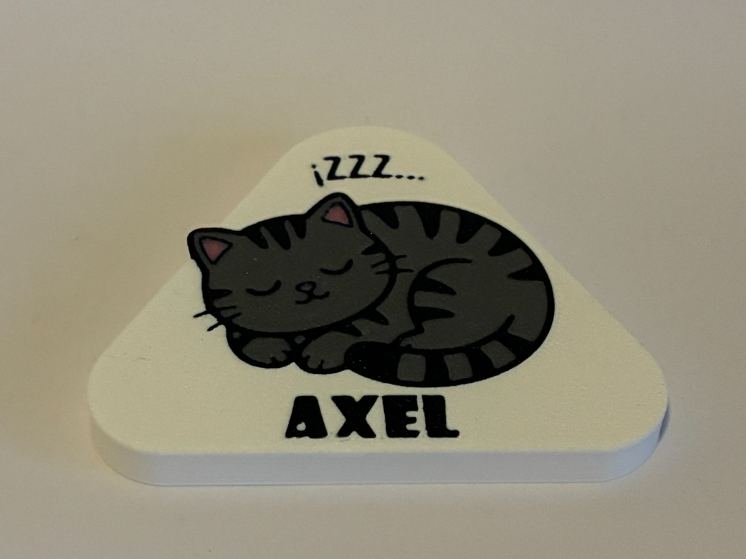Personalized Sleeping Cat Name Tag