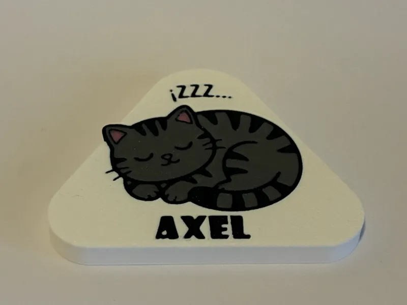 Imán Nevera personalible Gato Durmiendo