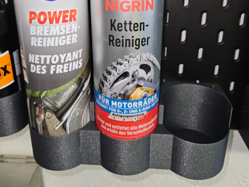 Dosenhalter 65mm 3fach für Ikea Skadis