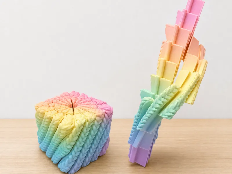 Knitted Twisting Fidget Cube (Upgraded Version)