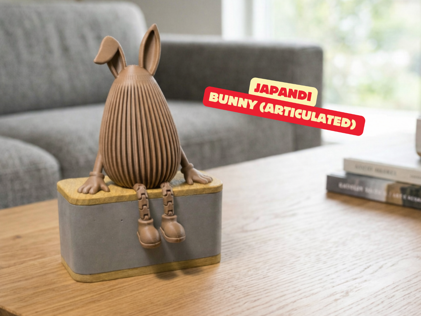 JAPANDI BUNNY ARTICULATED / FLEXI / EASTER DECOR