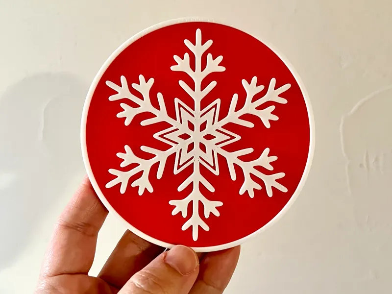 Snowflake Coaster for Christmas