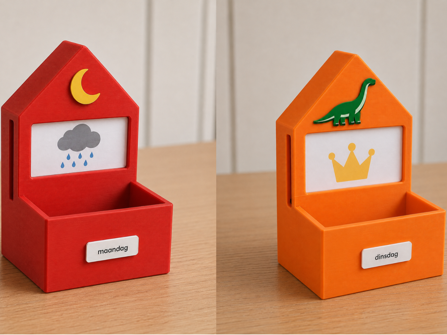 Daglijn kleuters huisjes dagen van de week - 1
