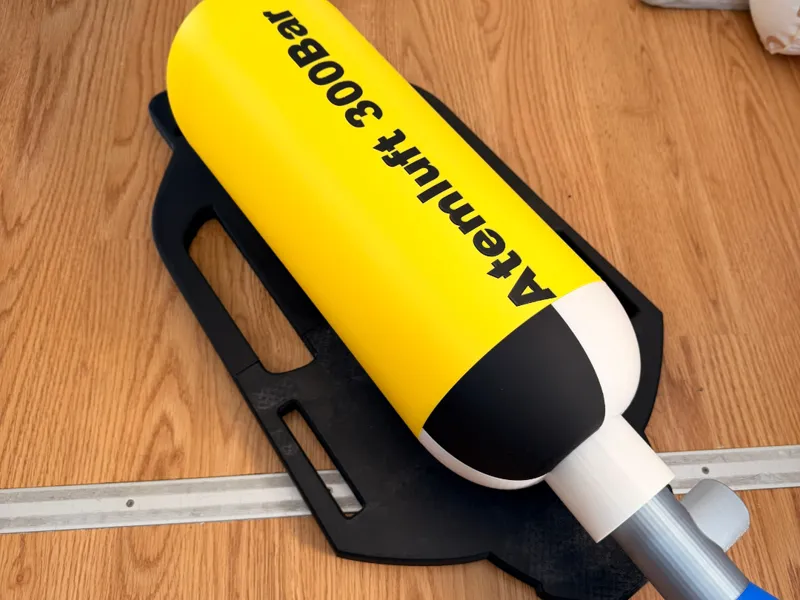 Grundplatte für Atemschutzflasche