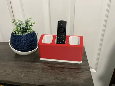 Modern customizable 3 remote holder, pen holder