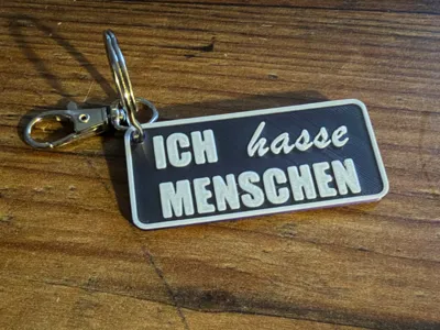 Keychain I hate people