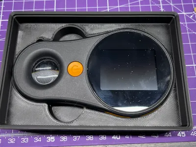 Gridfinity lcd magnifier holder