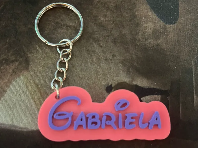 Llavero con el nombre de Gabriela