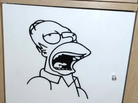 Homer Simpson wall decoration