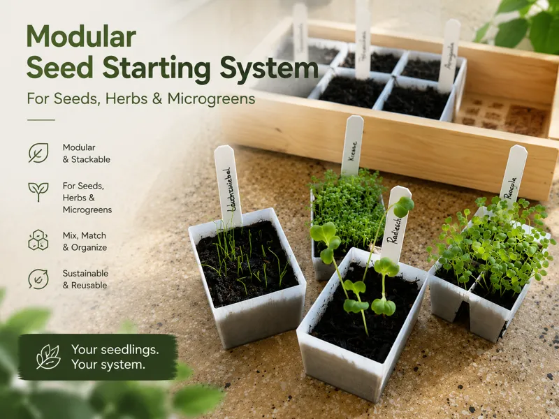 Modular Plant Growing System - Seed Starting&Herbs