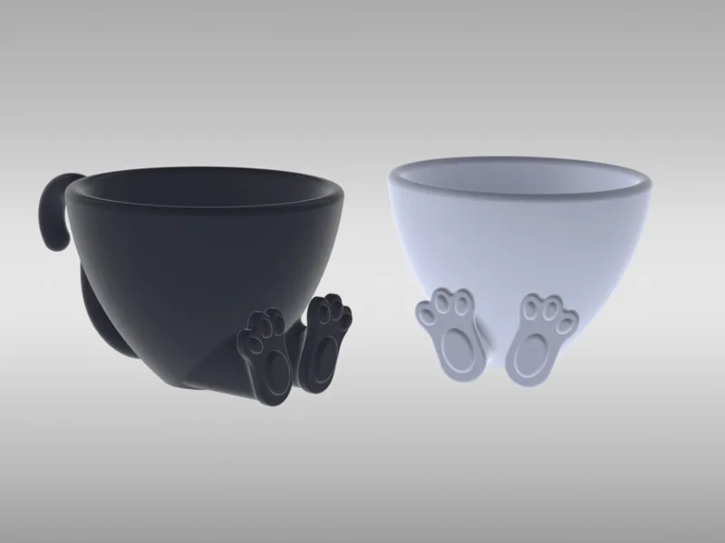 Egg cup (with paws)