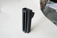 Tilted 20 degrees away from the wall.