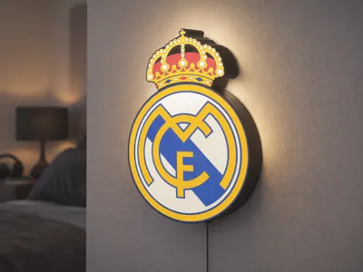 Real Madrid 3D LED Lightbox for Football Fans