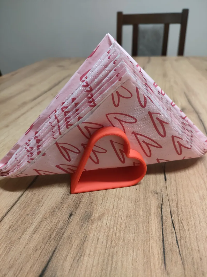 Heart-shape napkin holder
