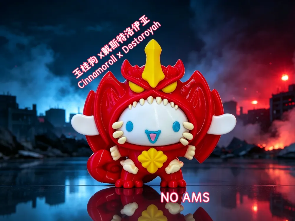 Accesorio para impresora 3D: 玉桂狗×戴斯特洛伊亚 麦当劳联名款 （分件无需AMS）. Referencia del modelo original.