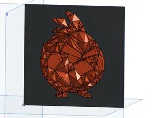 red from angry birds wall sculpture