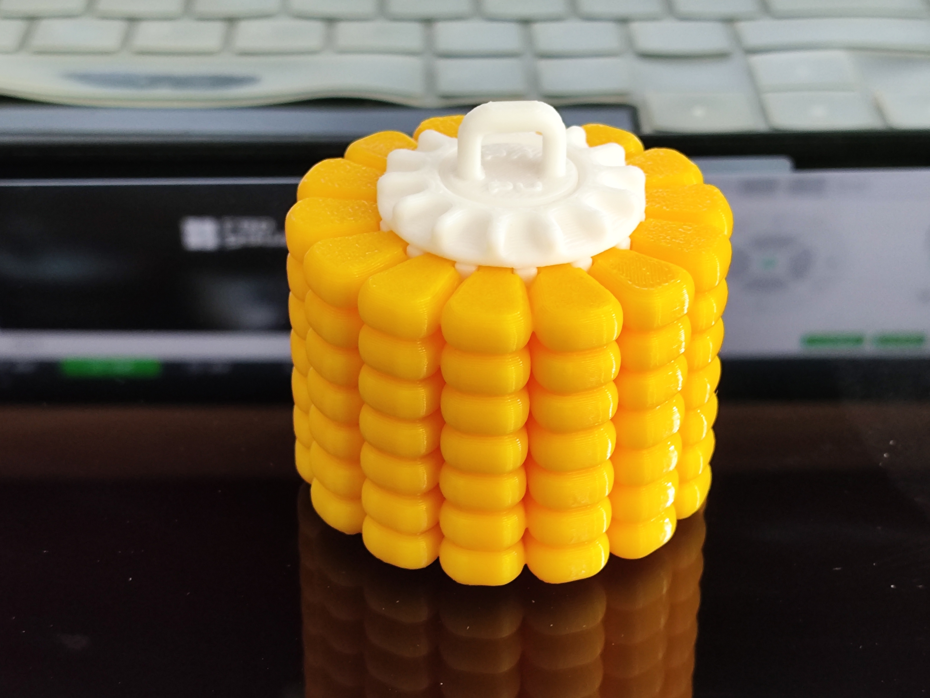 Miniatura 2 do modelo 3D 玉米3d拼图-螺旋盖子版