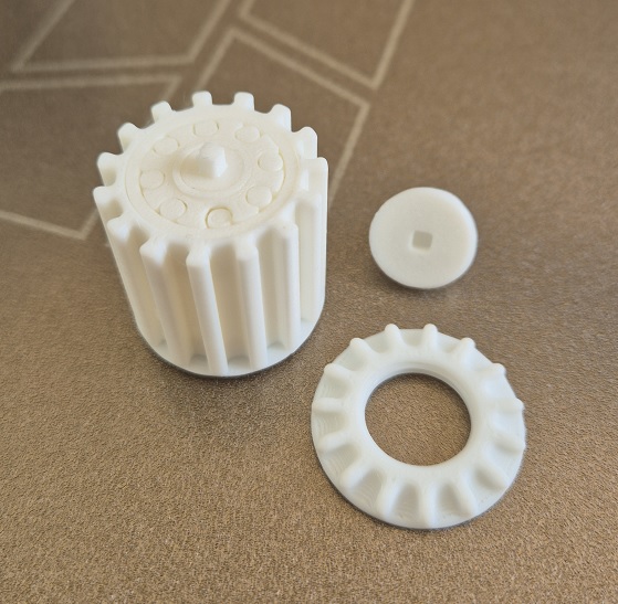 Miniatura 5 do modelo 3D 玉米3d拼图-螺旋盖子版