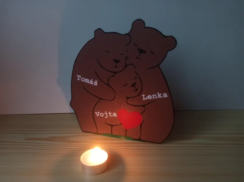 Little bears heart - Medvědí rodinka se srdcem