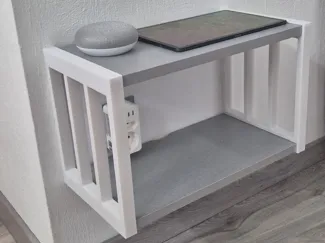 Bedside shelf for 16mm x 200mm shelves