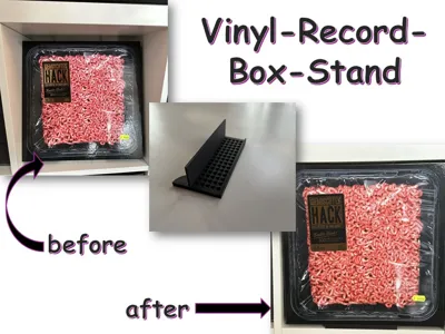 Vinyl Record Box Stand