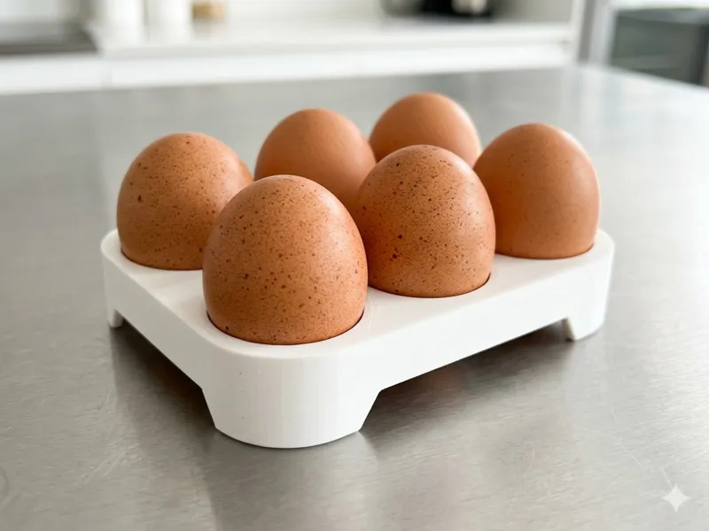 Minimalist Modular Egg Stand (6 Eggs)