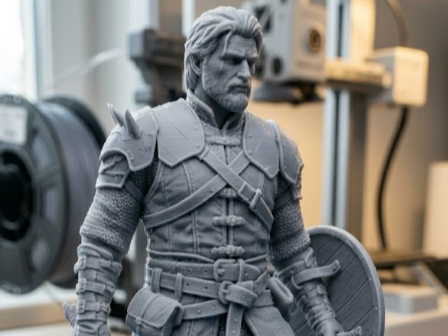 Epic Crimson Desert Warrior - Macduff