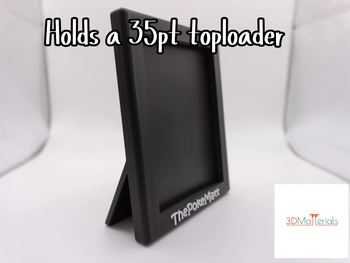 Customisable Toploader TCG Picture Frame Stand - Free 3D Print Model ...