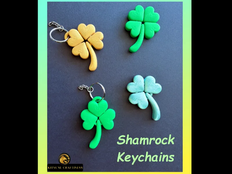 Flexible Shamrock Keychain