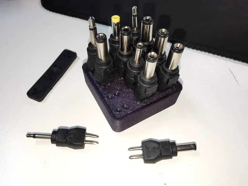 Gridfinity DC-Adapter holder for universal power supplies
