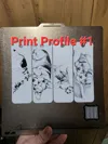 PLA Top 4 Bookmarks Print Profile #1 Black to White at #10
