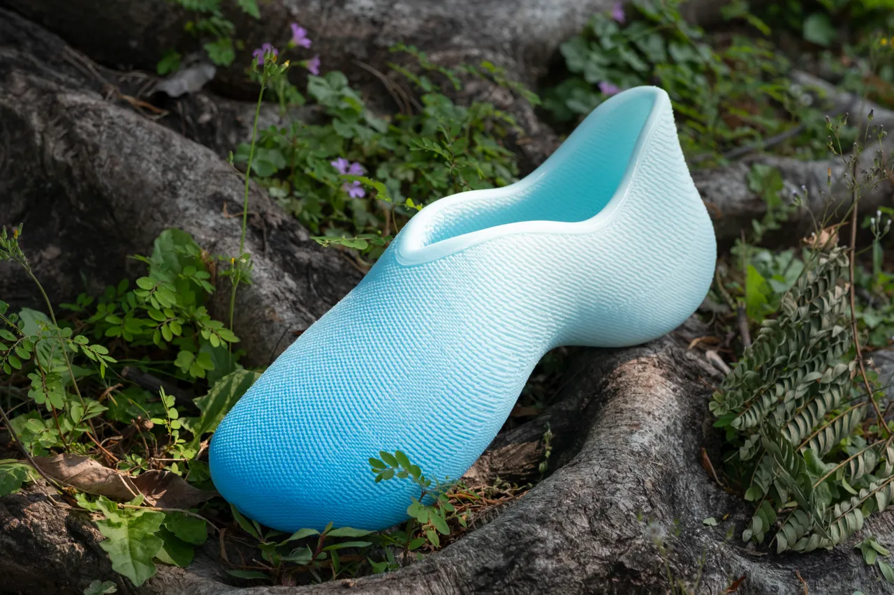 Bubbleberry - a 3D printed round-toe casual shoe view 3