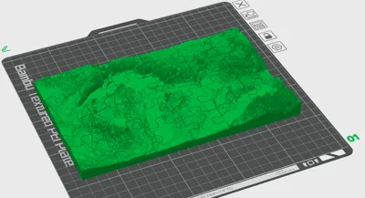 Michigan Topographic Map Puzzle (Great Lakes)