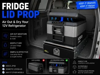 Lid Prop for 12V Fridge/Freezer